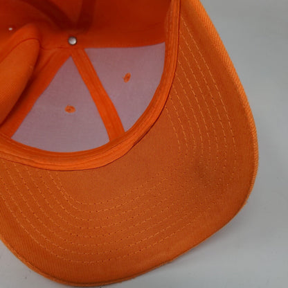 choKoLids Strapback Hat Orange OSFA Adjustable 6 Panel Blank Polyester