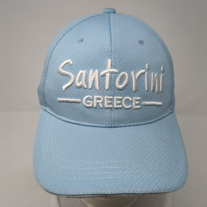 Santorini Greece Slideback Hat Blue One Size Adjustable Embroidered Polyester