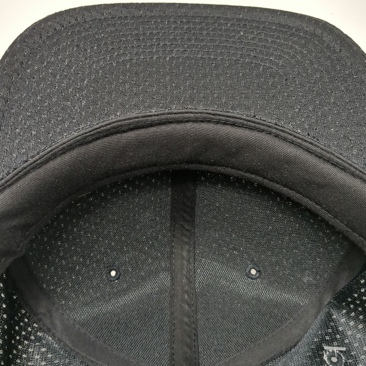 Honig's Baseball Cap Black 7 1/2 Perforated Mesh Fitted Breathable Referee Hat