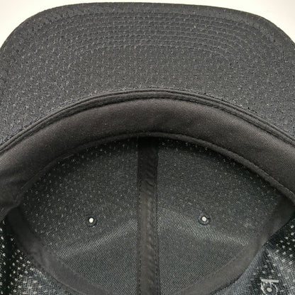 Honig's Baseball Cap Black 7 1/2 Perforated Mesh Fitted Breathable Referee Hat