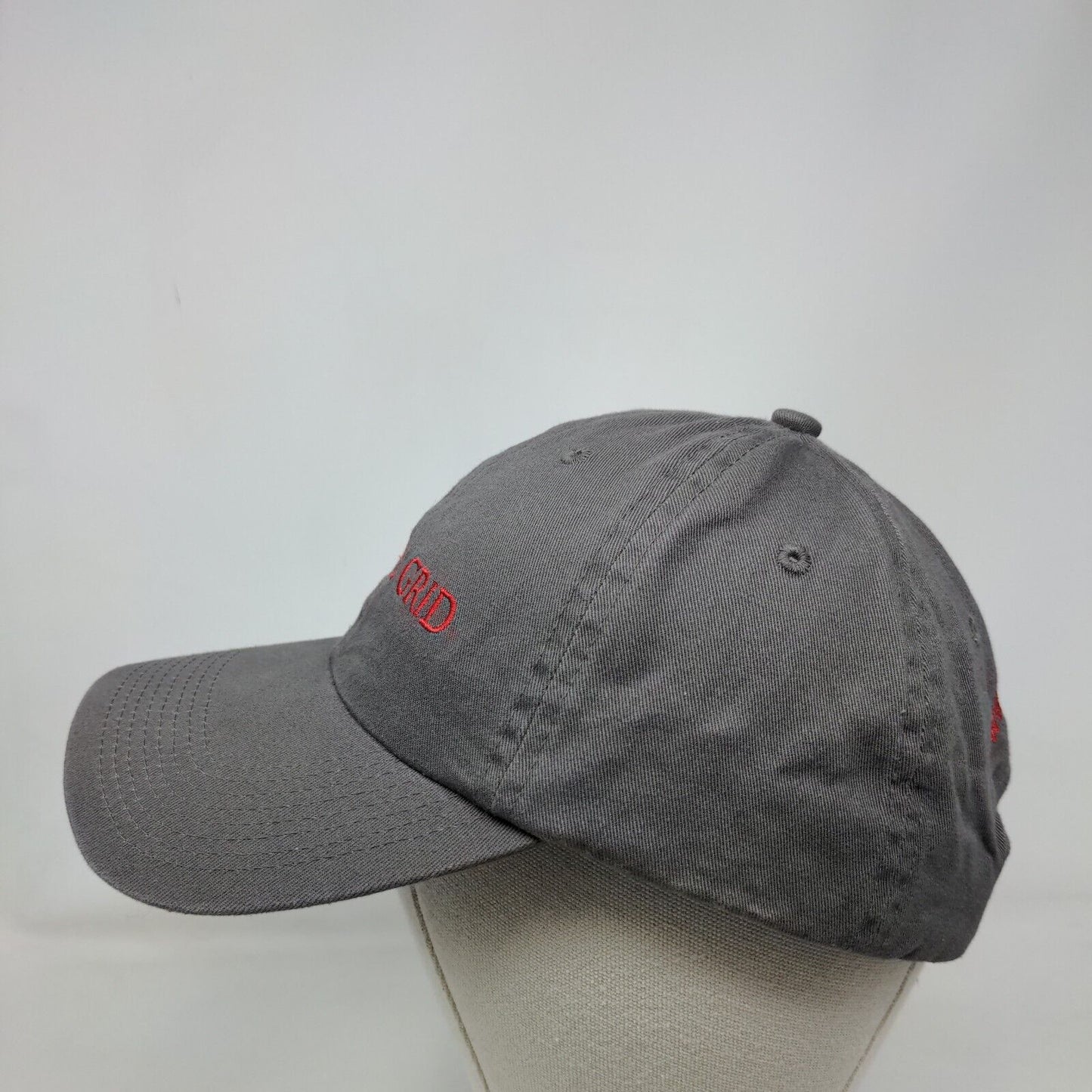 Off The Grid Slideback Hat Gray One Size Embroidered 6 Panel Fahrenheit