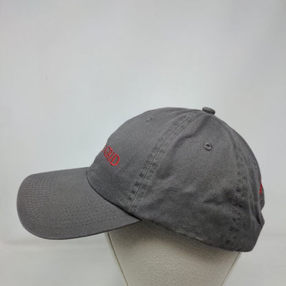 Off The Grid Slideback Hat Gray One Size Embroidered 6 Panel Fahrenheit