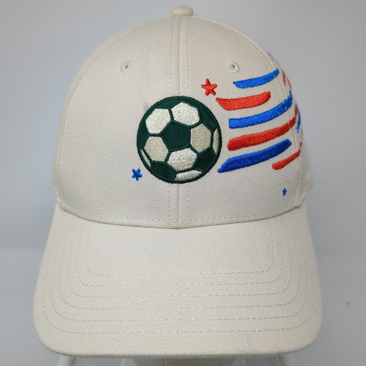 Chobani Baseball Cap Beige One Size USA Soccer Feed the Dream Strapback Hat