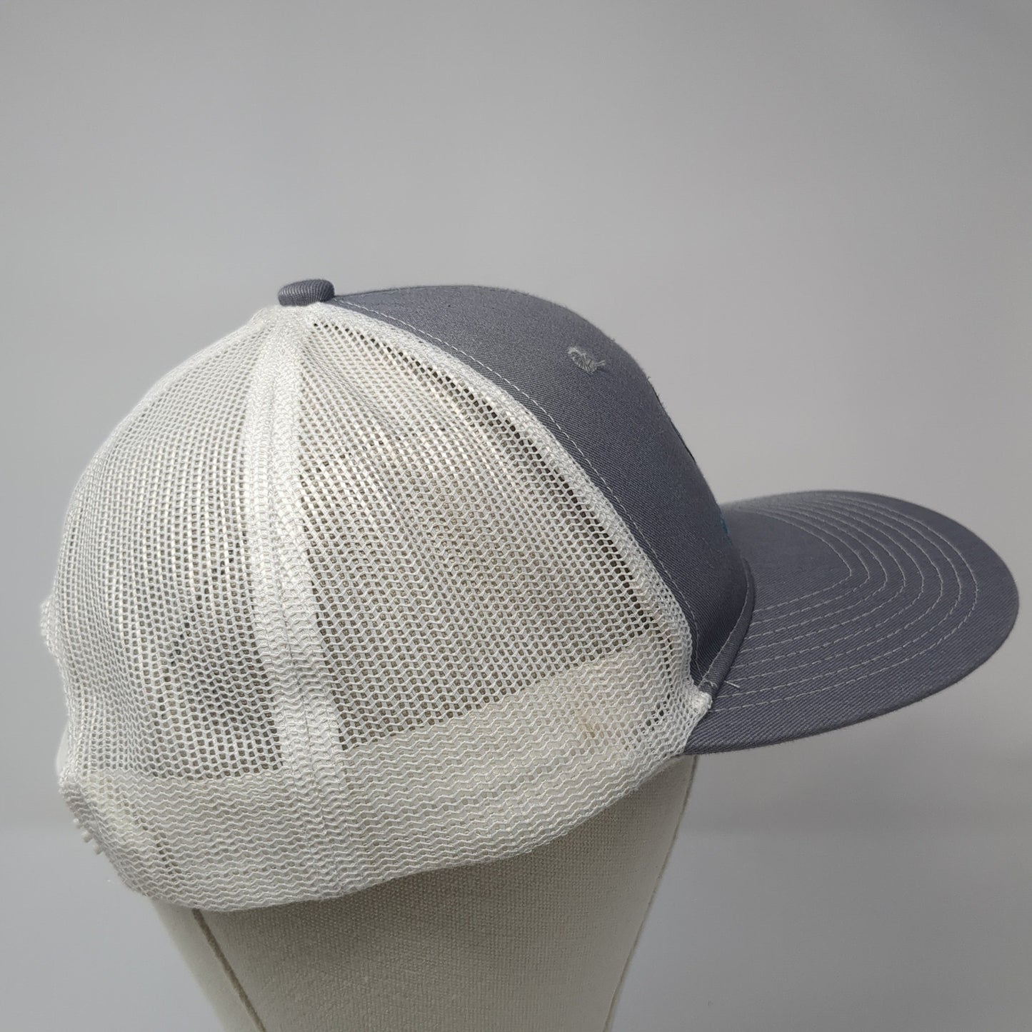 FullThrottle Trucker Hat Gray One Size Adjustable Mesh Back Port Authority