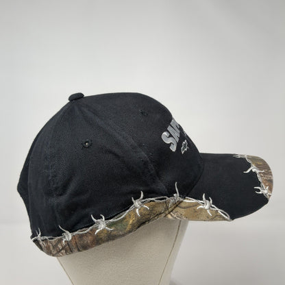 Sapaugh Chevrolet GMC Strapback Hat Black Camo One Size Adjustable Outdoor Cap