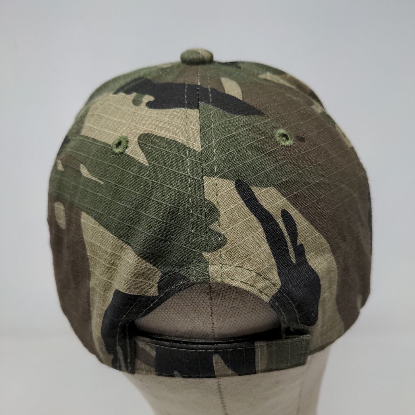 Unbranded Men's Strapback Camo Hat OSFM Embroidered American Flag Patriotic