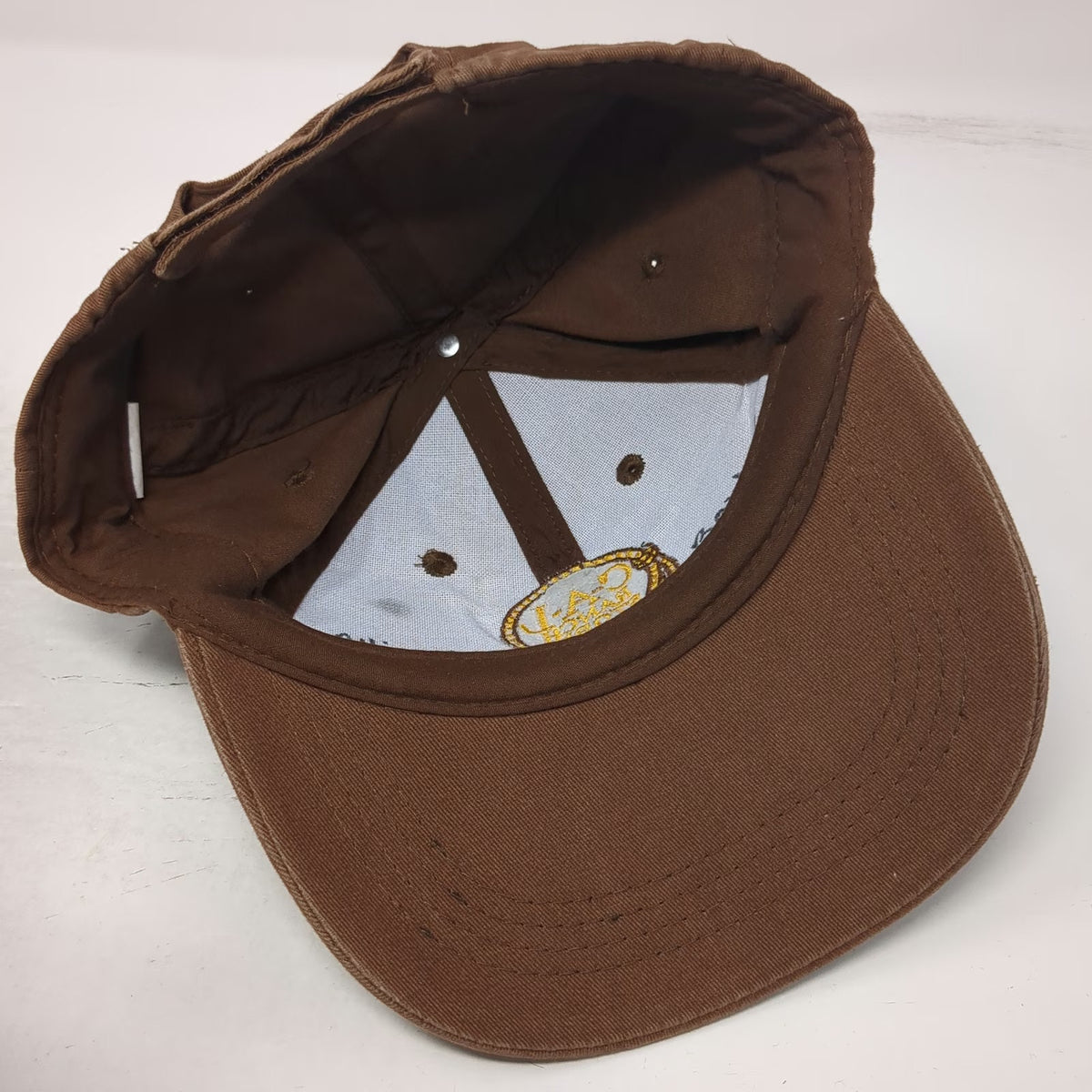 C-A-L Ranch Stores Baseball Cap Brown One Size Embroidered Logo Strapback Hat