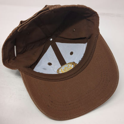 C-A-L Ranch Stores Baseball Cap Brown One Size Embroidered Logo Strapback Hat