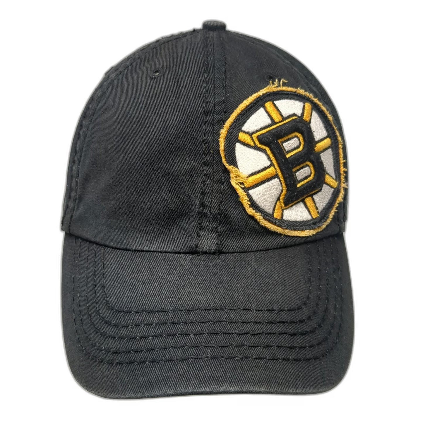 Boston Bruins NHL '47 Cap Black L Distressed Bear Patch Logo Franchise Hat