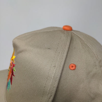 San Diego Zoo Colorful Lion Snapback Hat Tan One Size Embroidered