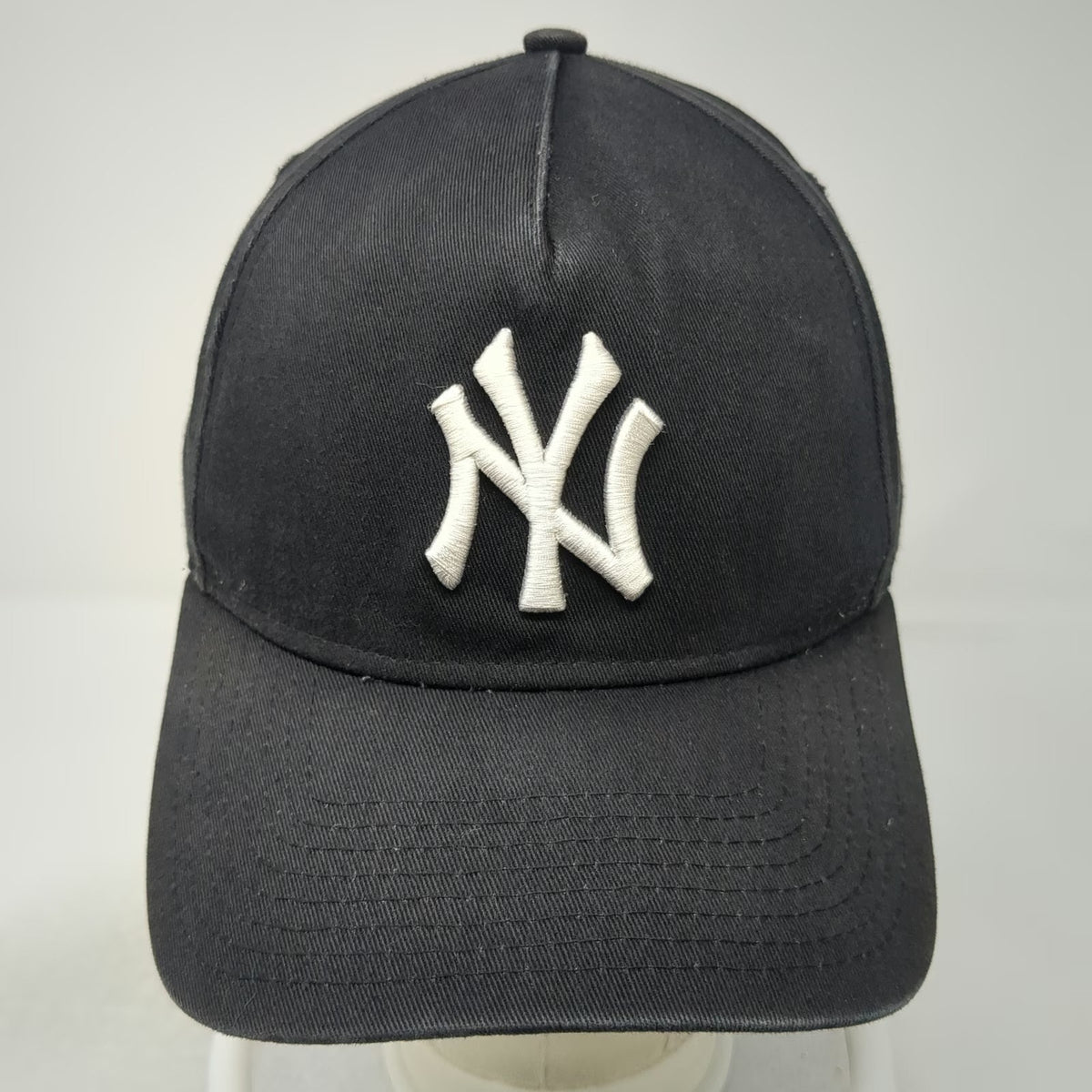 New Era MLB New York Yankees 5 Panel Hat Black One Size Snapback Curved NY Logo