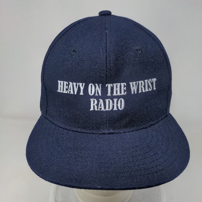Heavy On The Wrist Radio Snapback Hat Blue OSFA Embroidered 6 Panel