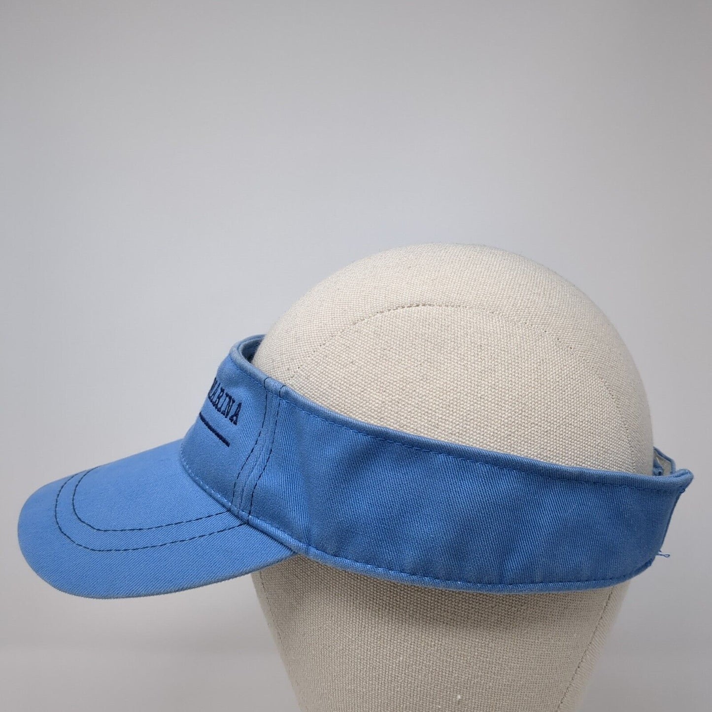 Lithia Springs Marina Strapback Sun Visor Hat Blue OS Adjustable Embroidered HYP