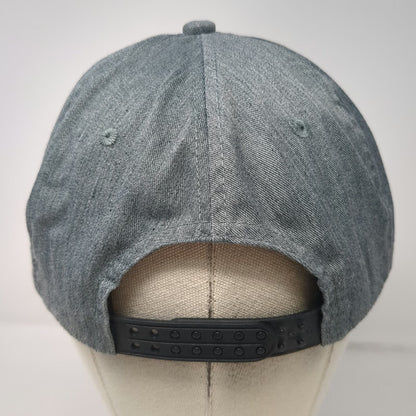 Scheels Snapback Gray One Size Hat Rope Detail Green Undervisor Mountain Patch
