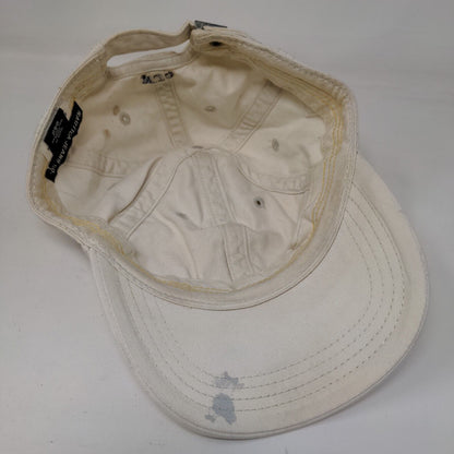 Nautica Jeans Co. Slideback Hat Cream One Size Embroidered 6 Panel