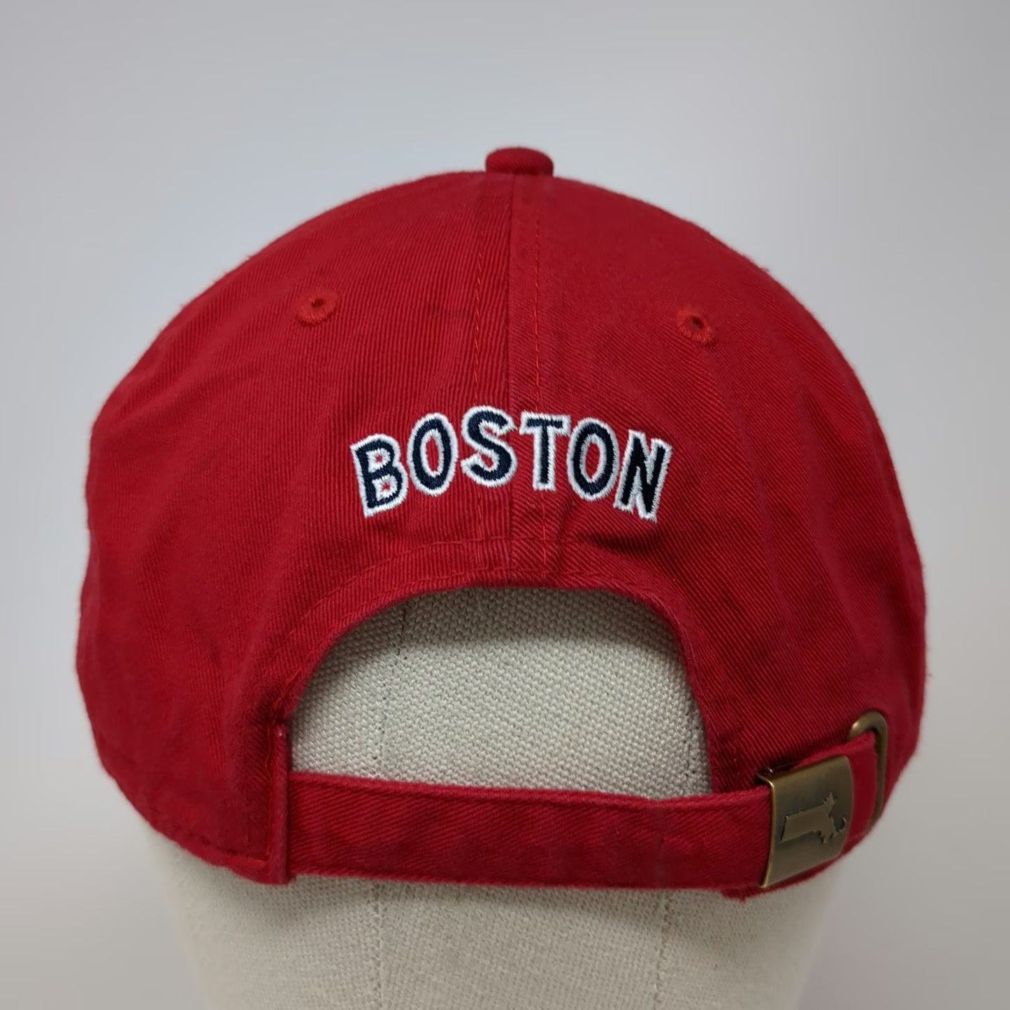 Bay State Apparel Baseball Cap Red One Size Boston B Logo Massachusetts Hat