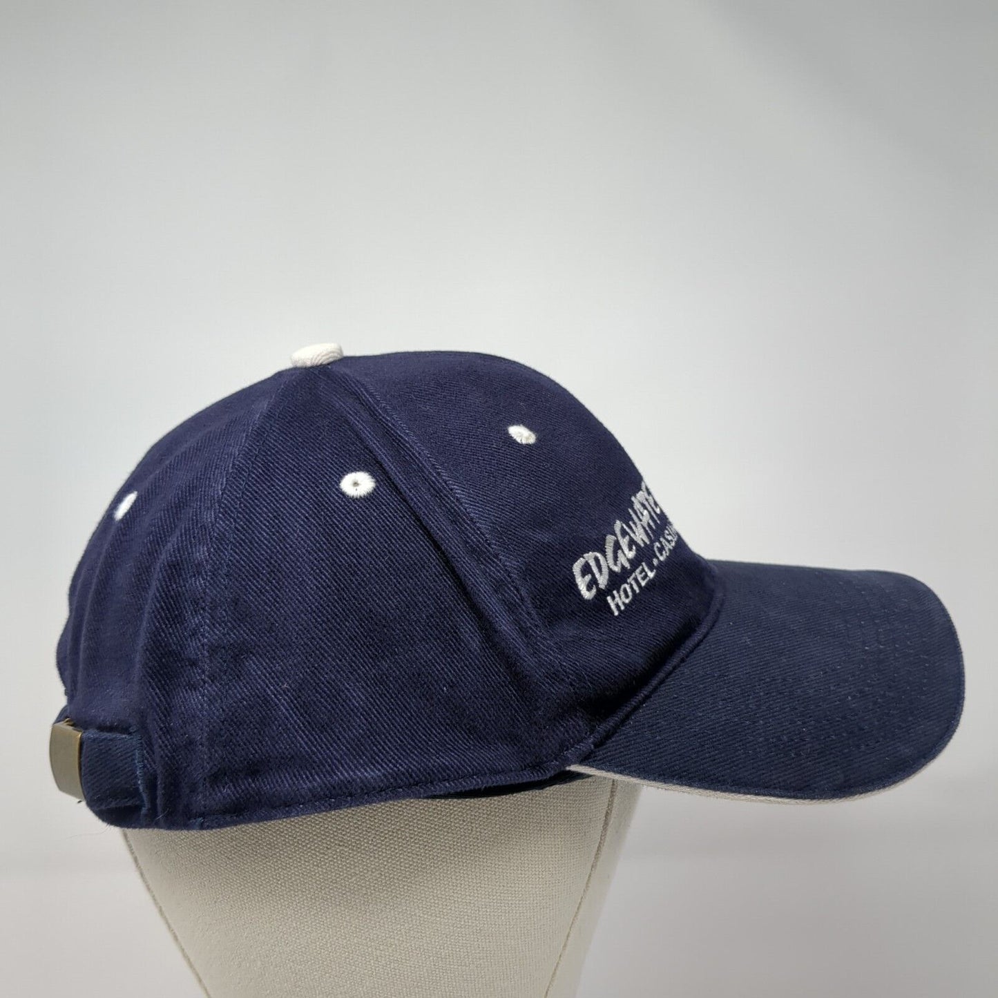 Edge Water Colorado Belle Hotel Casino Resort Laughlin Slideback Hat Blue OS