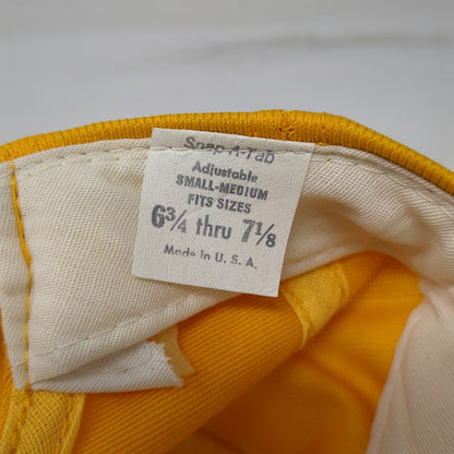 Yellow Alaska North to the Future Snapback Hat 7 1/8 Green Underbrim Vintage