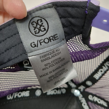 G/FORE Trucker Hat Purple One Size Snapback Mesh Raised Logo A-Frame Golf Hat