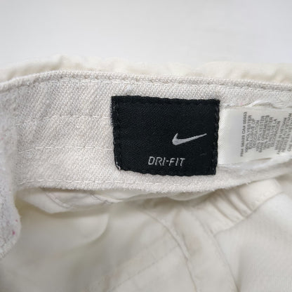 Nike Baseball Cap White One Size Dri-Fit Mesh Reflective Strapback Running Hat