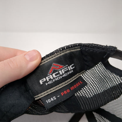 Pacific Headwear Snapback Trucker Hat Gray One Size Adjustable Mesh Back
