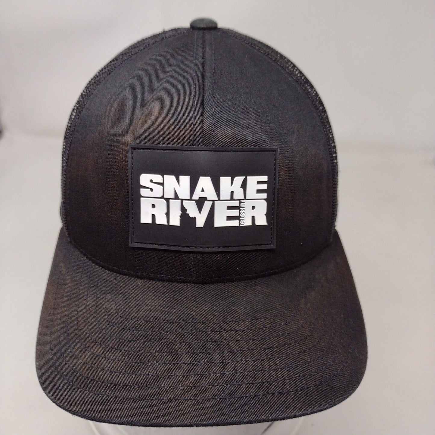 Snake River CrossFit Patch Snapback Trucker Hat Black OSFA Mesh Back