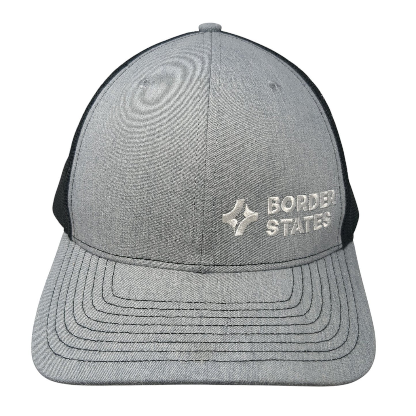Border States Snapback Trucker Hat Gray One Size Mesh Back Richardson