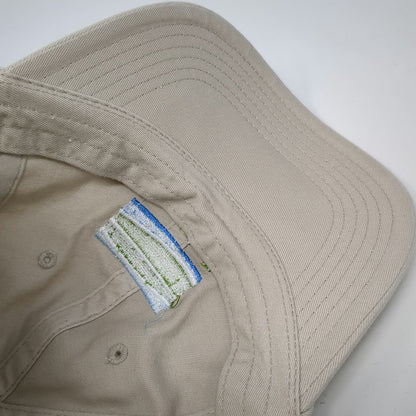 CGS Baseball Cap Beige One Size Greenbelt Embroidered Logo Slideback Cotton Hat