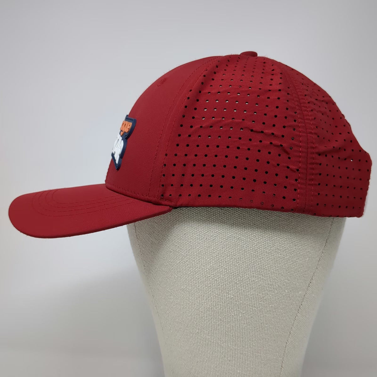 SNAPS PGA Jr League All Star Trucker Hat Red One Size Snapback Perforated