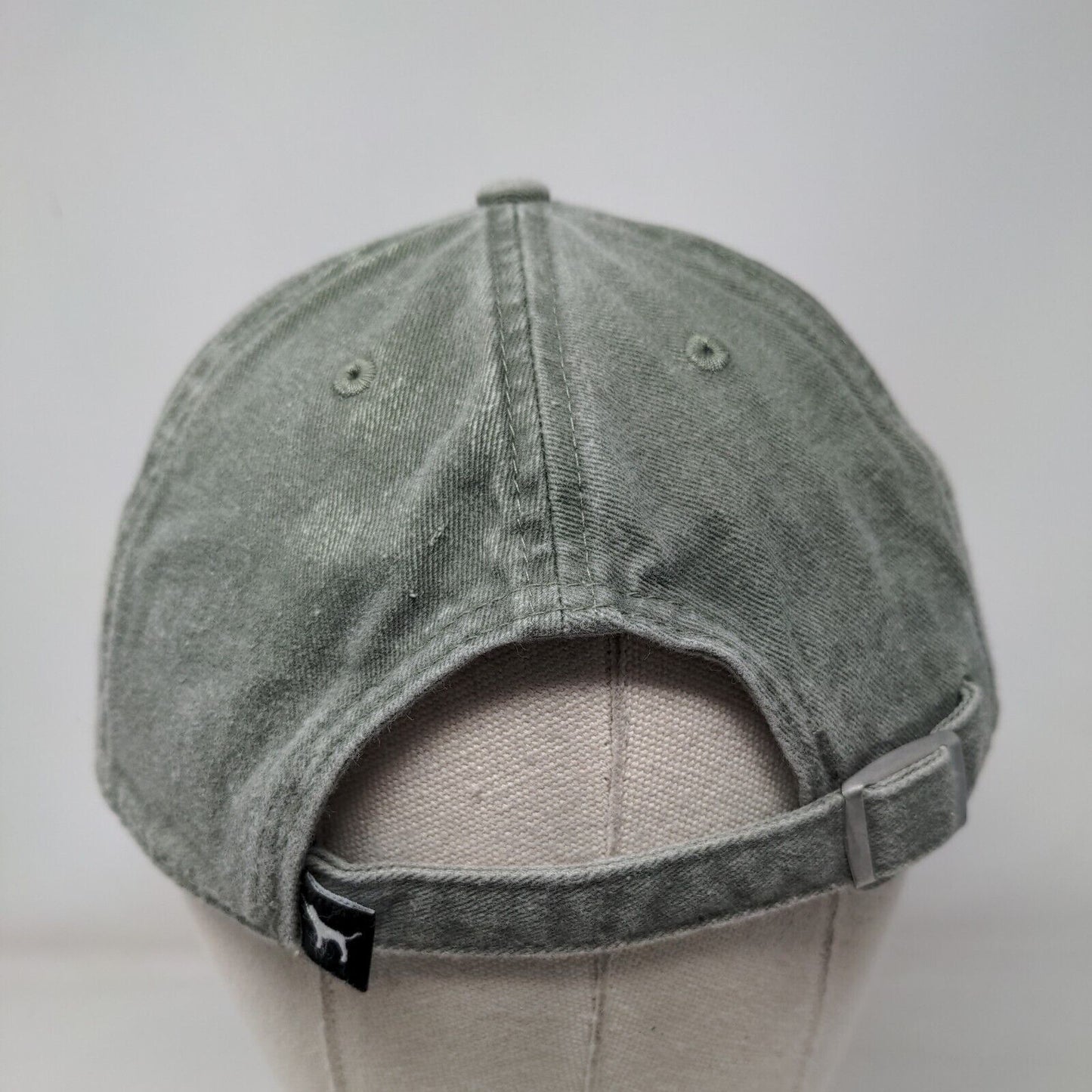 PINK Victoria's Secret Slideback Hat Green One Size Adjustable 6 Panel Cotton