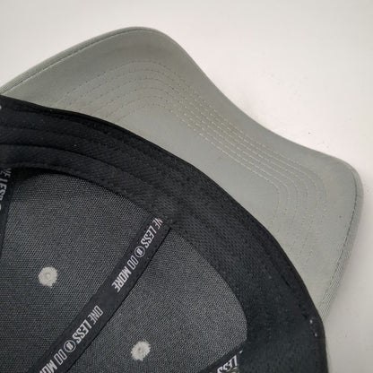 1LL Snapback Hat Gray M Perforated Sides Drytech One Less Do More Performance