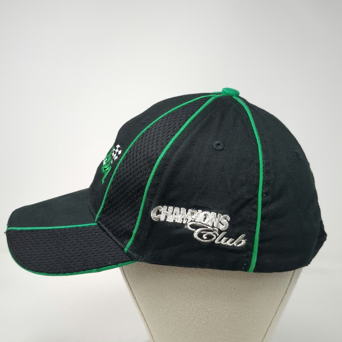 Rolex Daytona 24 2008 Champions Club Black One Size Baseball Cap Hat Mesh Green