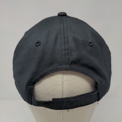 Nike Strapback Golf Hat Black OSFA Adjustable Swoosh Logo 6 Panel Polyester