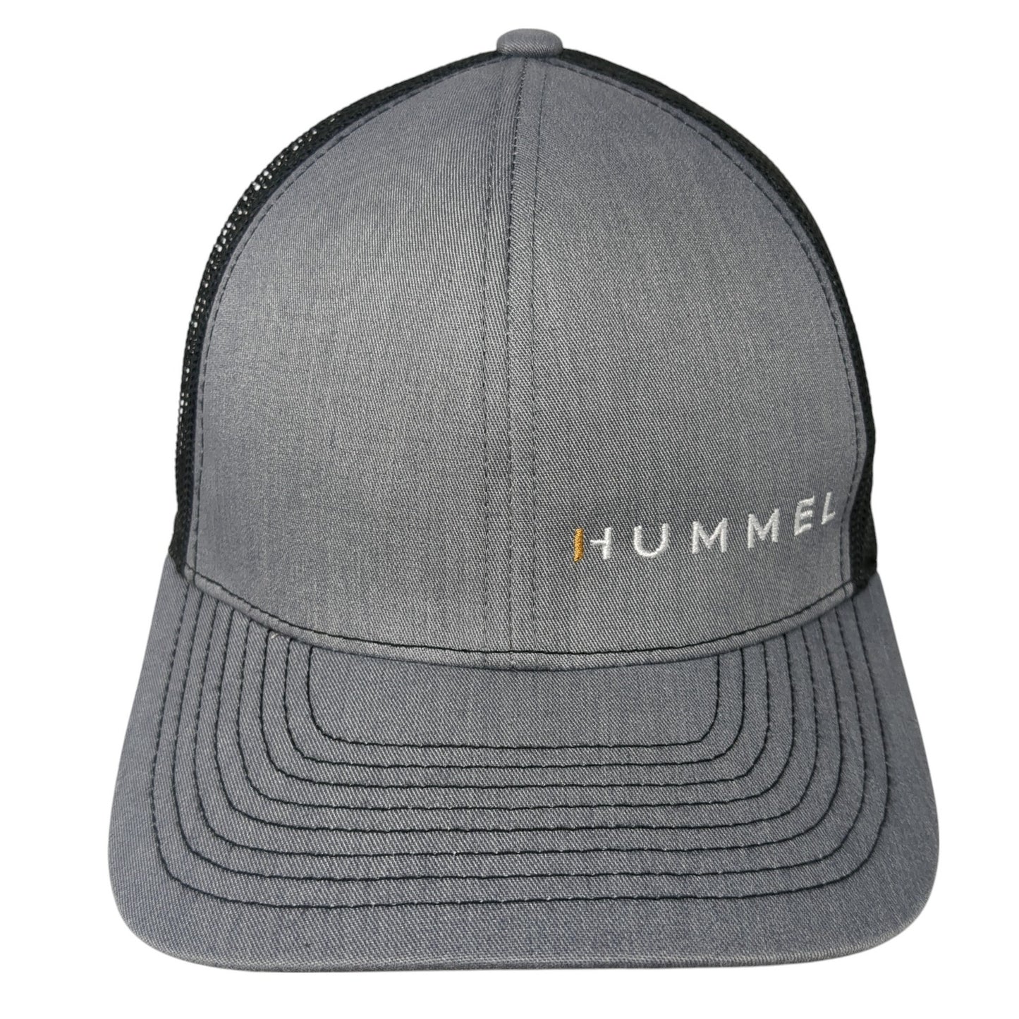 Hummel Snapback Mesh Back Trucker Hat Gray One Size Pacific Headwear