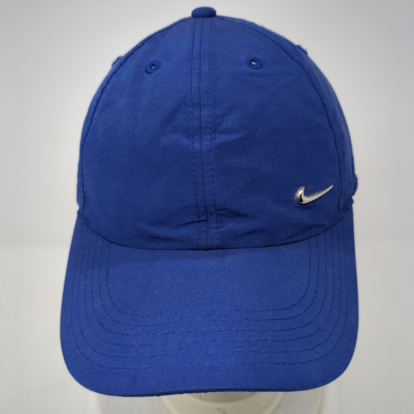 Nike Swoosh Strapback Hat Blue One Size Adjustable Solid Heritage86