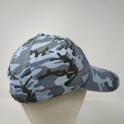 Guy Harvey Blue Camo Mahi Mahi Fish Baseball Cap One Size Strapback Fishing Hat