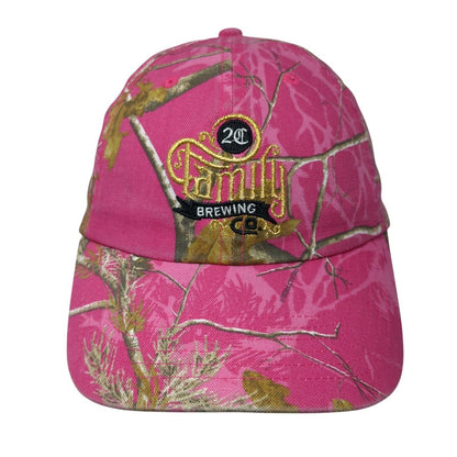 2C Family Brewing Co Strapback Hat Camo One Size Adjustable Hunting Kati