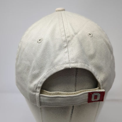 Headmaster Ohio State Buckeyes NCAA Beige Red One Size Strapback Embroidery Hat