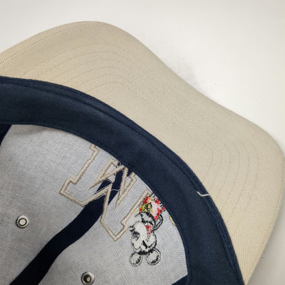 Walt Disney World Baseball Cap Blue One Size Mickey Mouse M Logo Slideback Hat