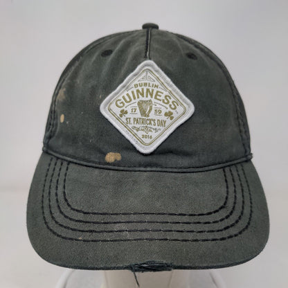 Guinness St. Patrick's Day Slideback Hat Green One Size Adjustable Patch Logo