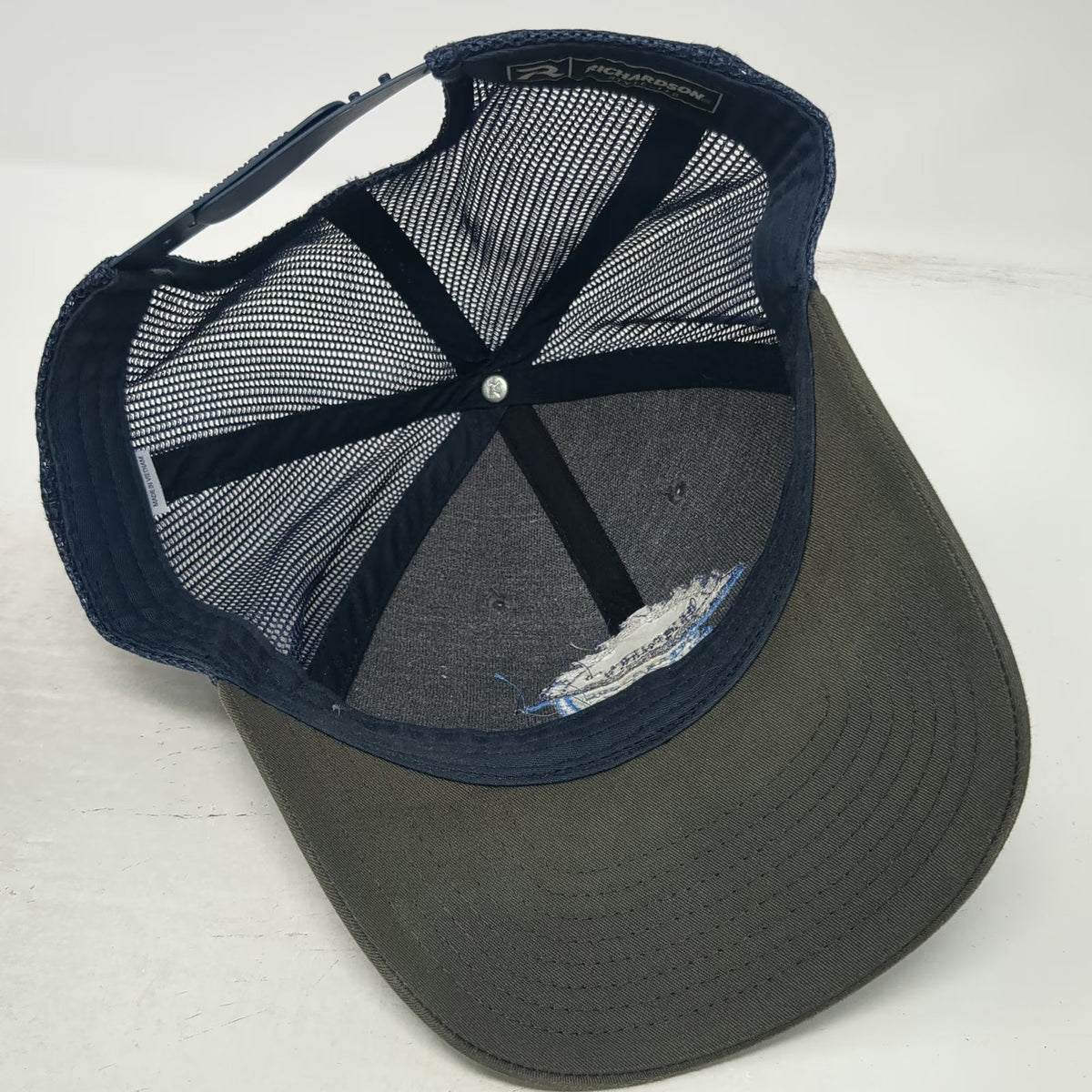 Richardson Trucker Hat Gray One Size Henry's Construction Fence Mesh Snapback