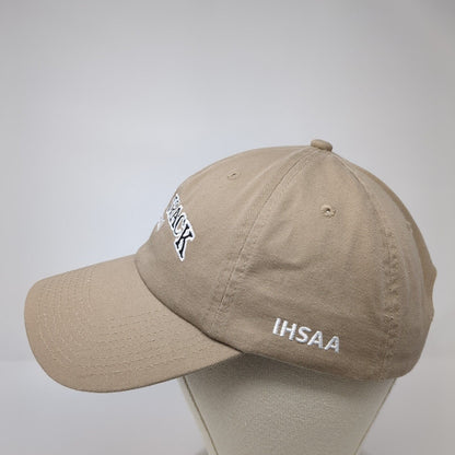 State Track 2018 IHSAA Slideback Hat Tan One Size Adjustable Fahrenheit Headwear
