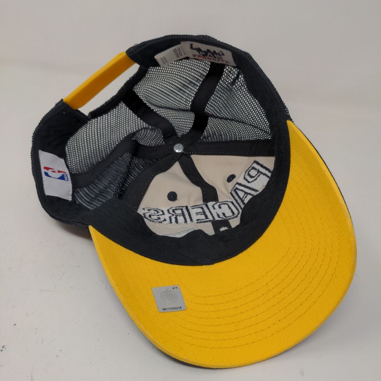 Fan Favorite Men's Snapback Mesh Back Hat Blue White OSFA Indiana Pacers