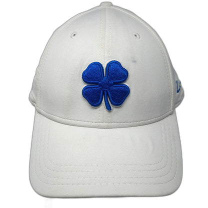 Black Clover Baseball Cap White XL Blue Bailey Creek Live Lucky Stretch Fit Hat
