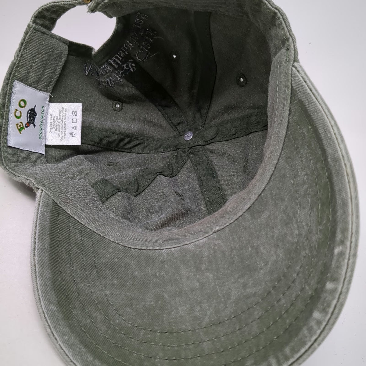 Eco Baseball Cap Green One Size Fox Lewis & Clark National Historic Trail Hat