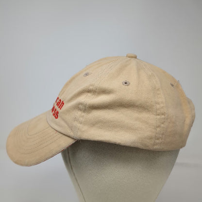 OmniSource American Red Cross Baseball Cap Beige OSFM Flag Give Blood Cotton Hat