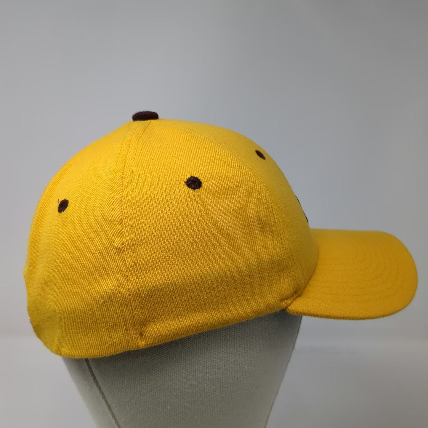 Zephyr Arizona State Sun Devils NCAA Yellow S Hat Sparky Brown Underbrim Fitted