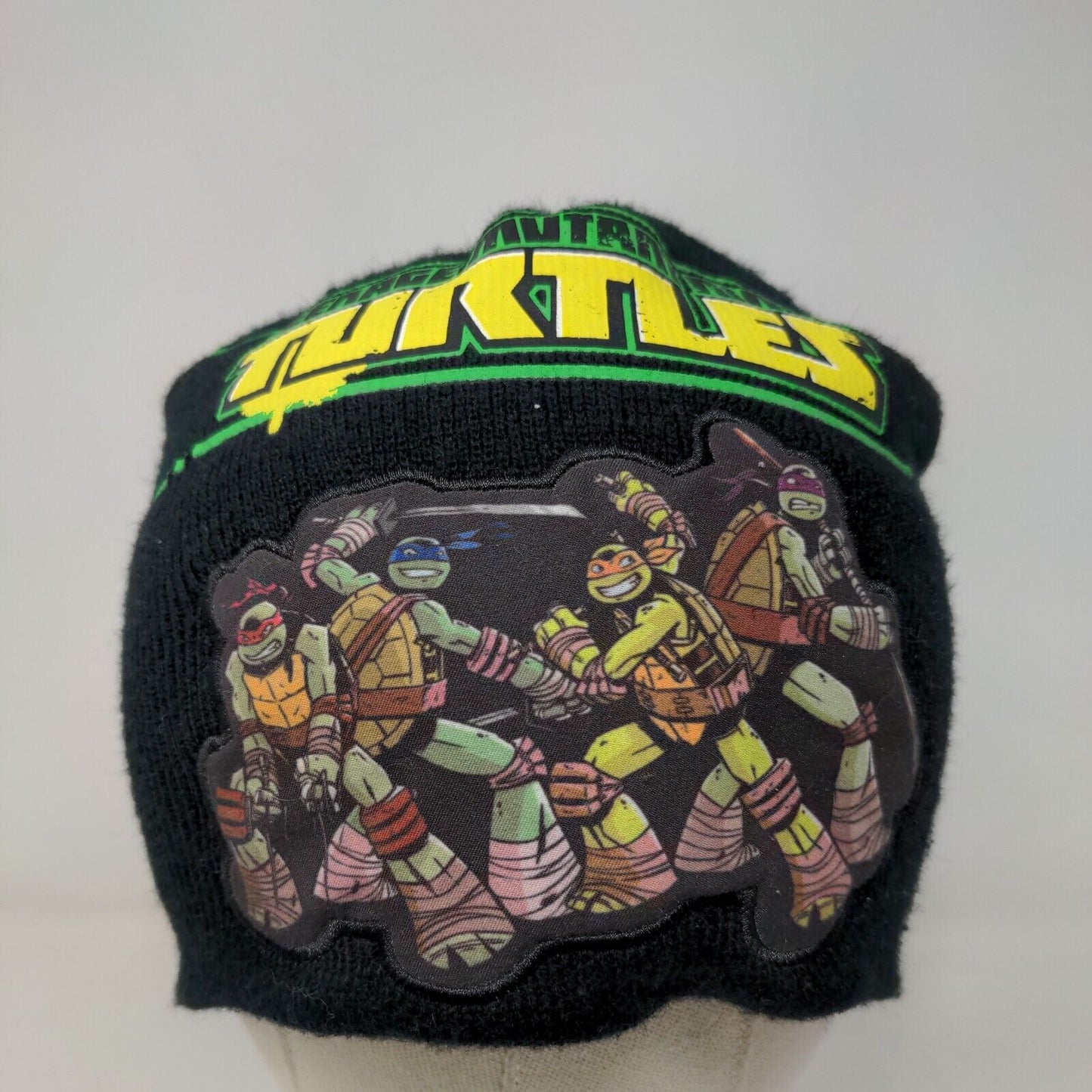 Nickelodeon Boy's Knit Beanie Hat Cap TMNT Teenage Mutant Ninja Turtles Black