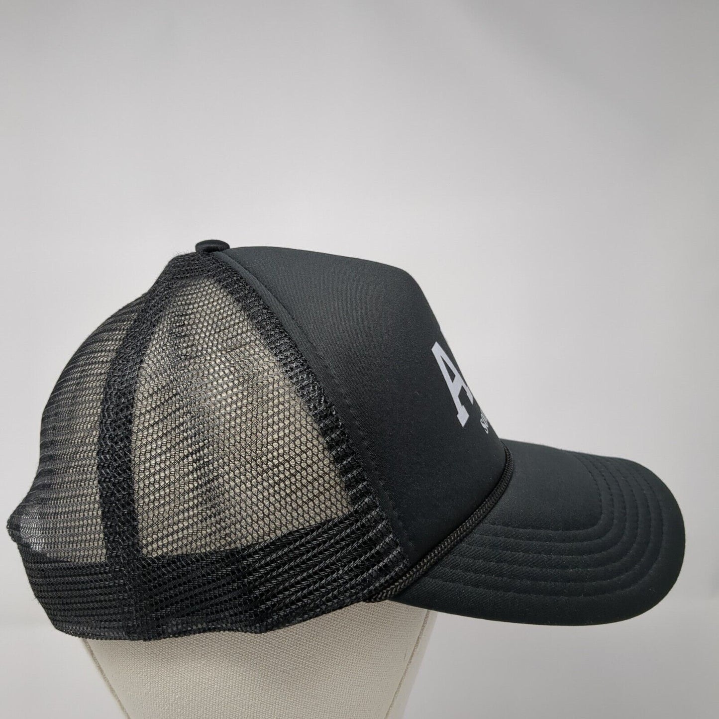 Alpha XI Delta South by Sea Snapback Trucker Hat Black One Size Mesh Back Rope