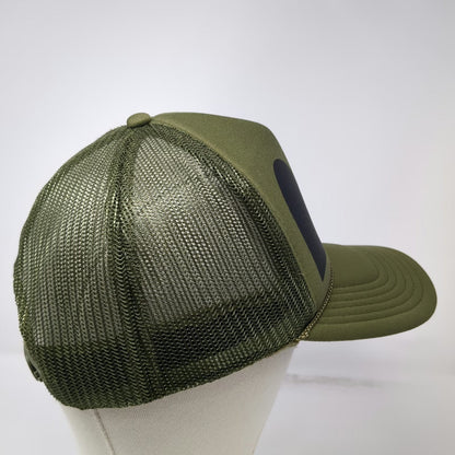 Neighborhood Laguna nbrhd Trucker Hat Green One Size Black Heart Graphic Mesh
